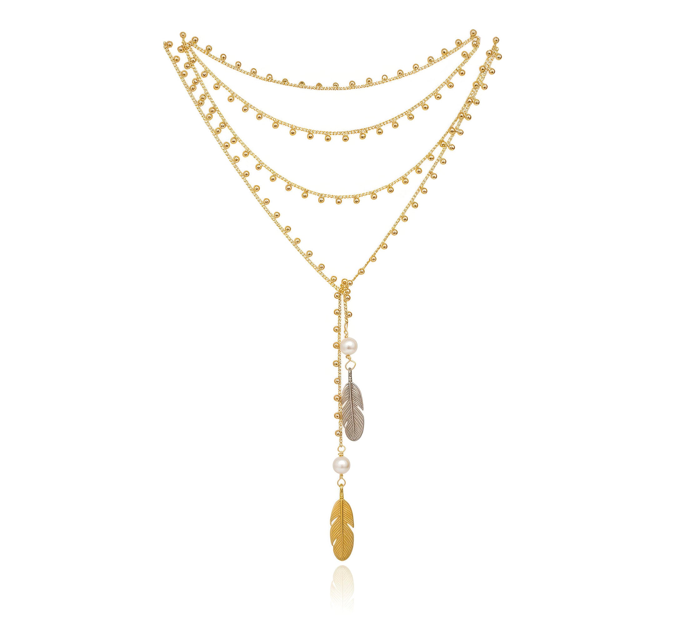 Collar Plumas Bicolor