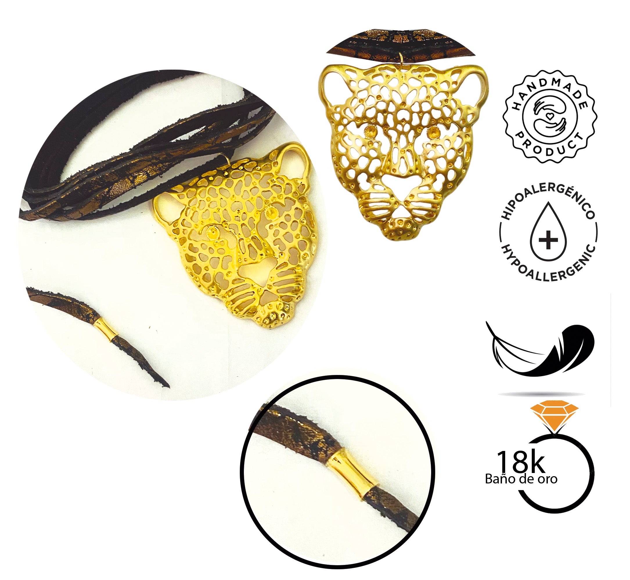 Gargantilla Cobre Jaguar