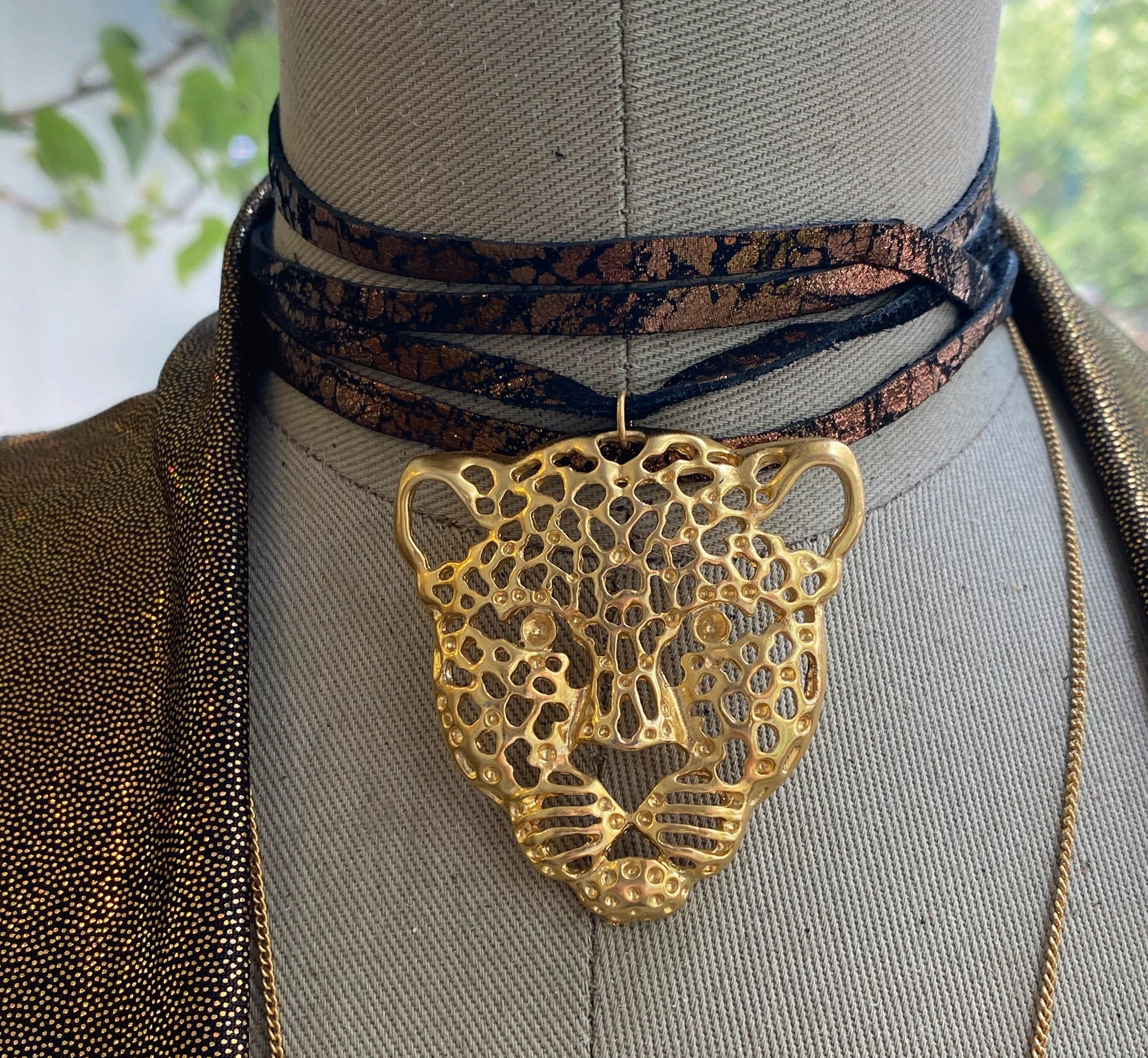 Gargantilla Cobre Jaguar