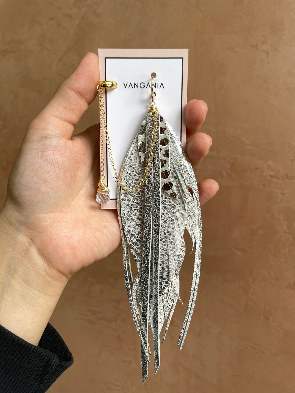 Arete Solitario Royal Silver con Earcuff