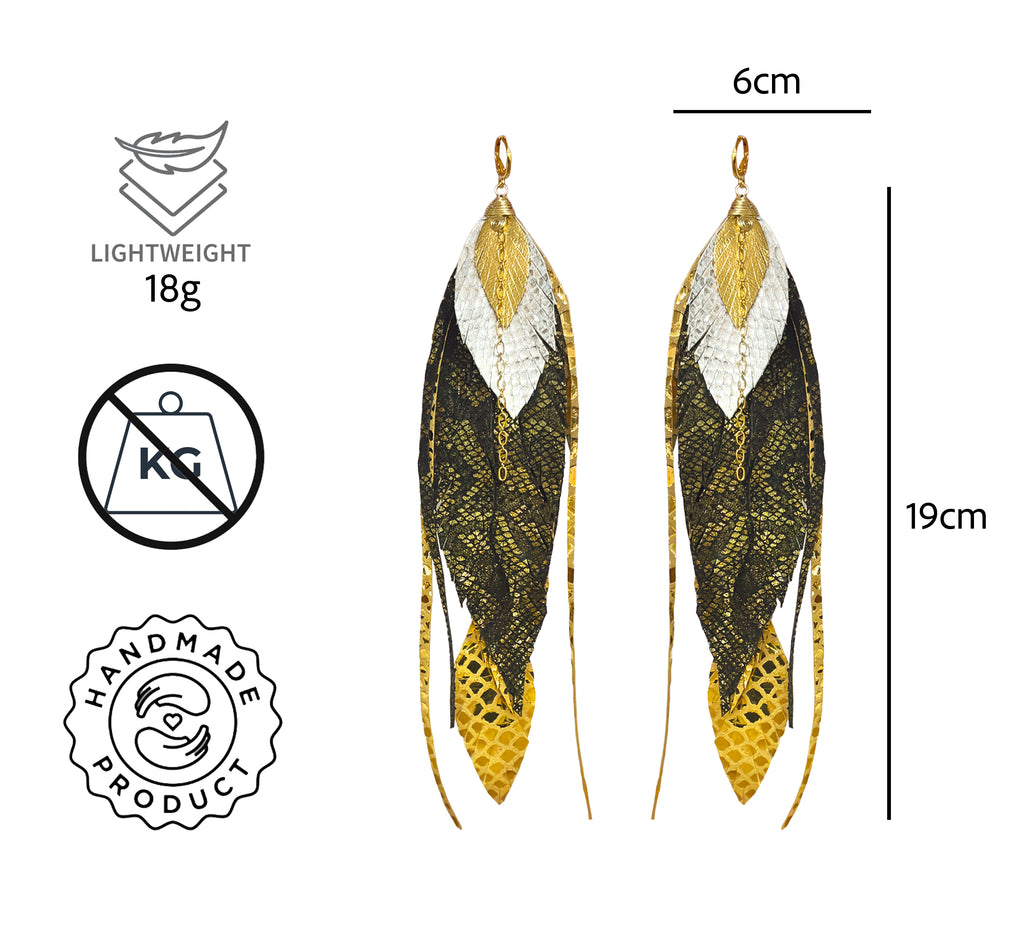 Aretes Maxi Animal Print