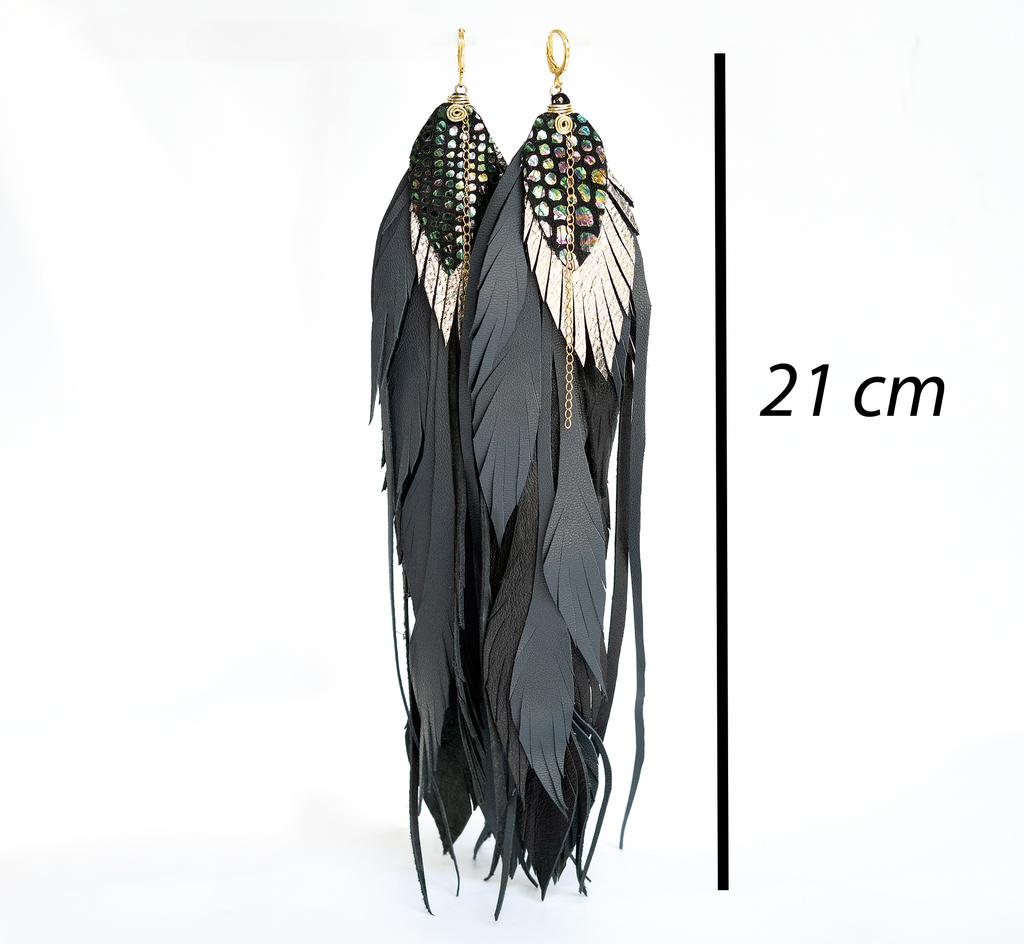 Aretes Maxi Full Raven