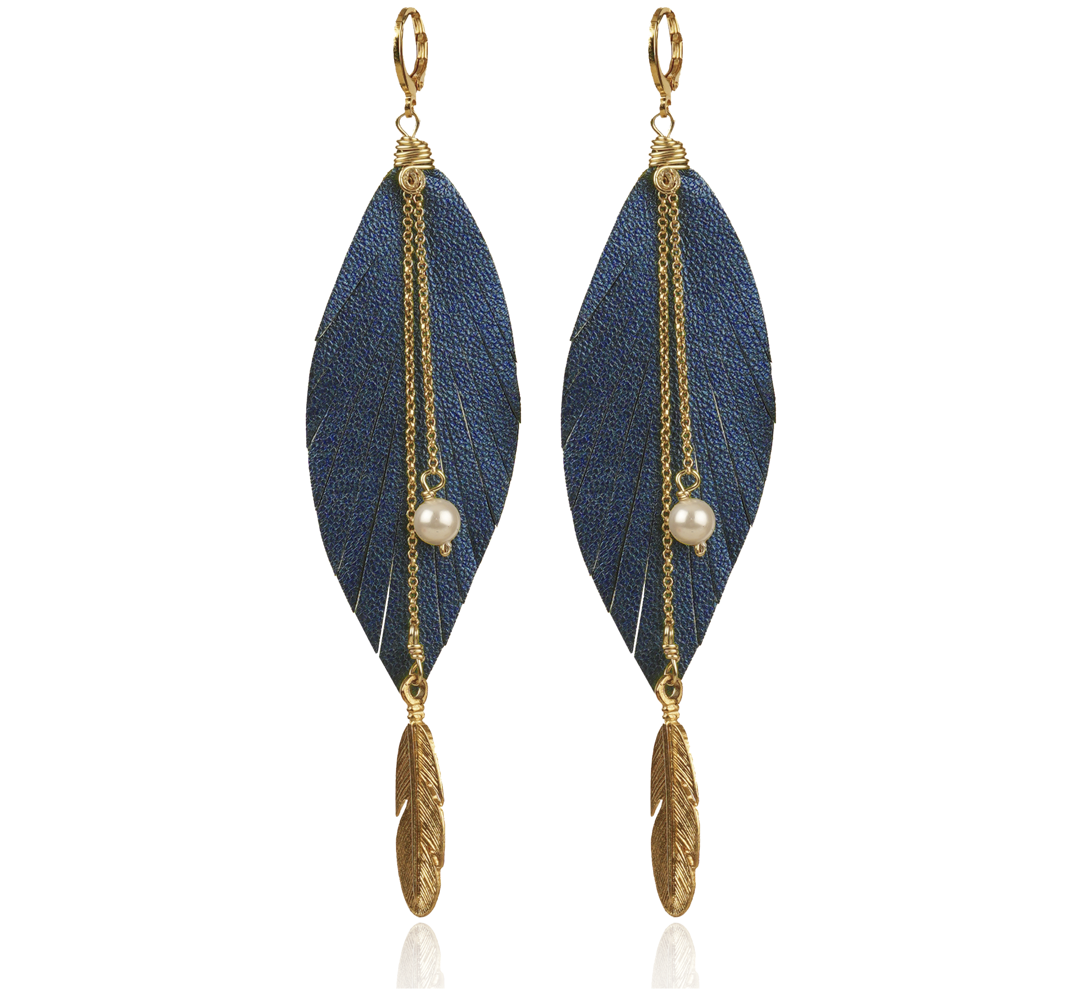 Aretes Mini Guacamayo Azul