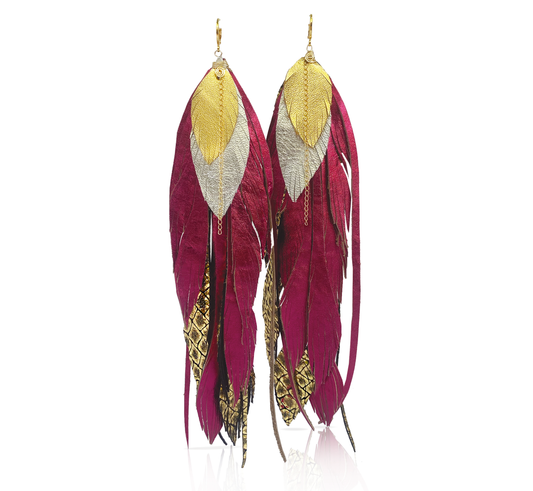 Aretes Maxi Magenta