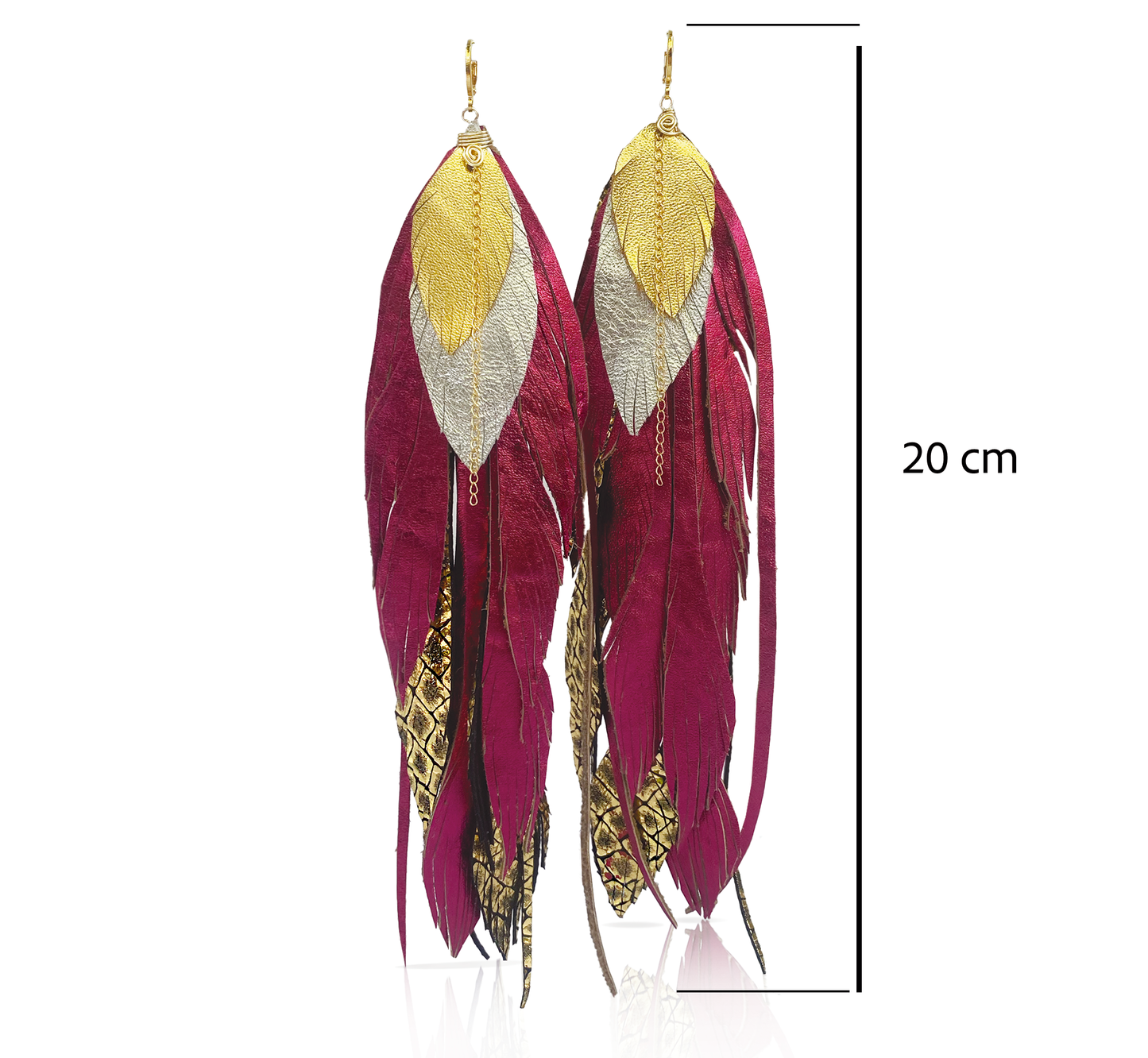 Aretes Maxi Magenta