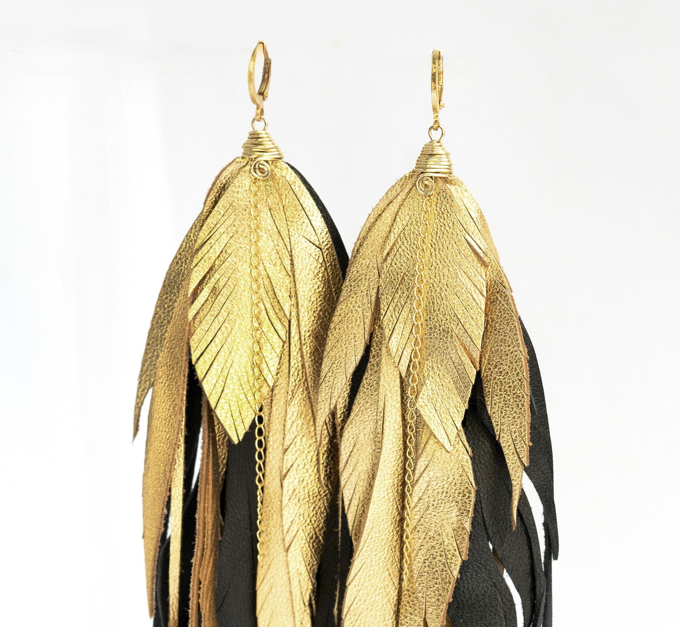Aretes Maxi Raven Gold