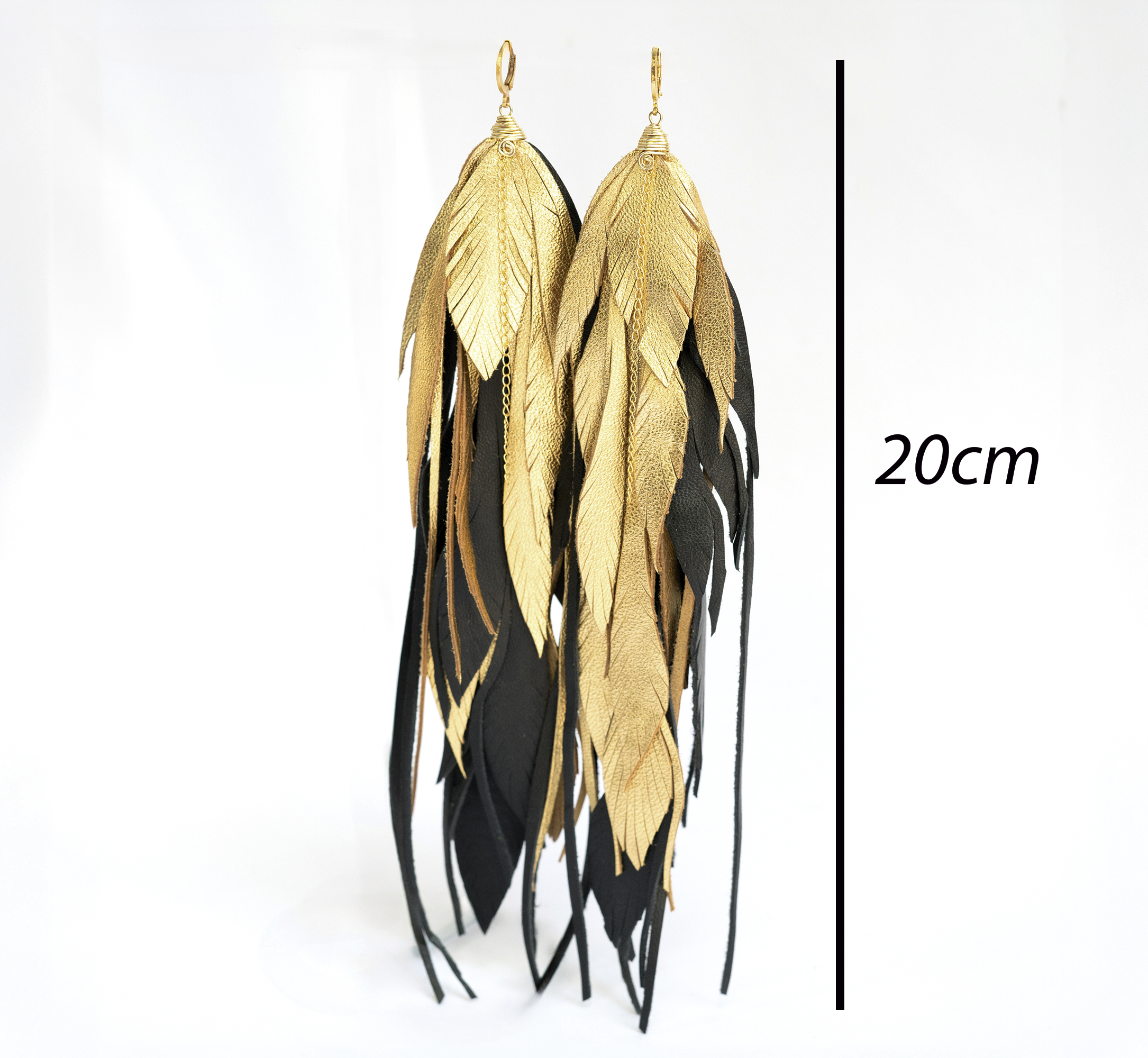 Aretes Maxi Raven Gold