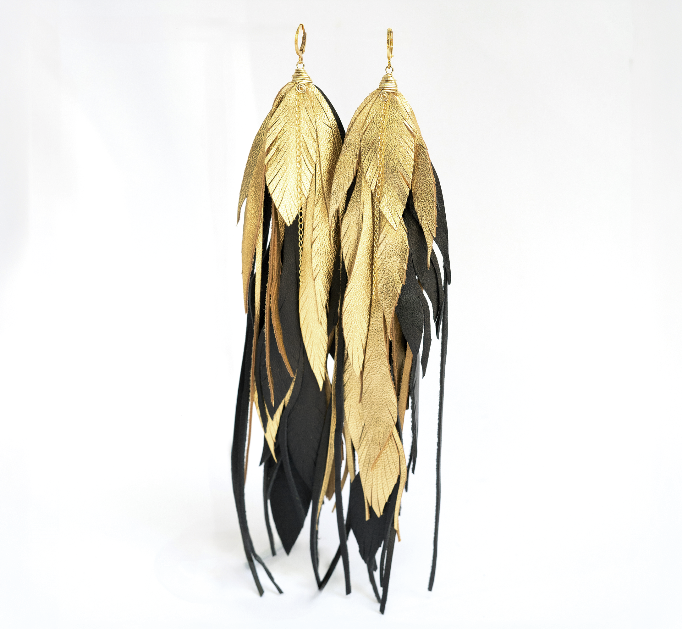 Aretes Maxi Raven Gold