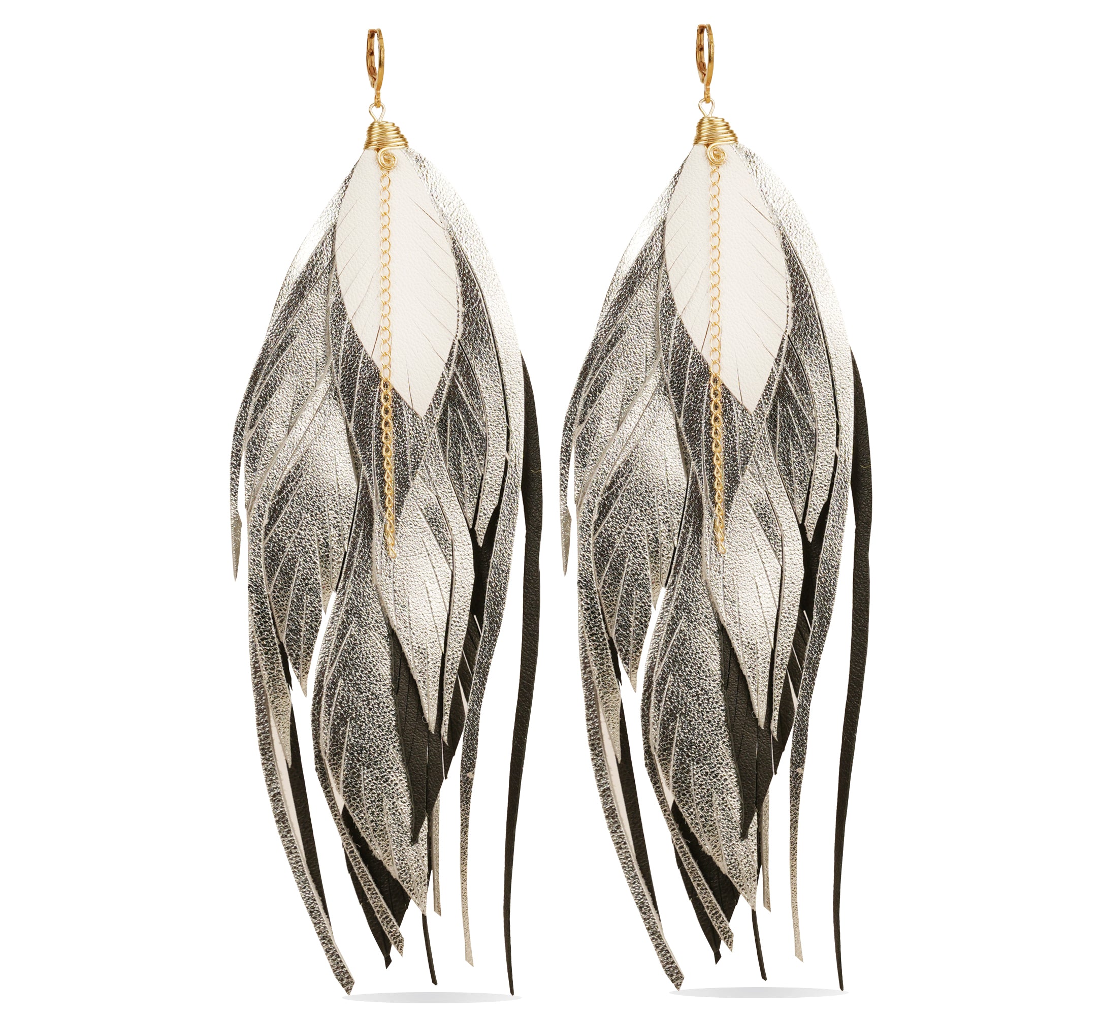 Aretes Maxi Raven Silver