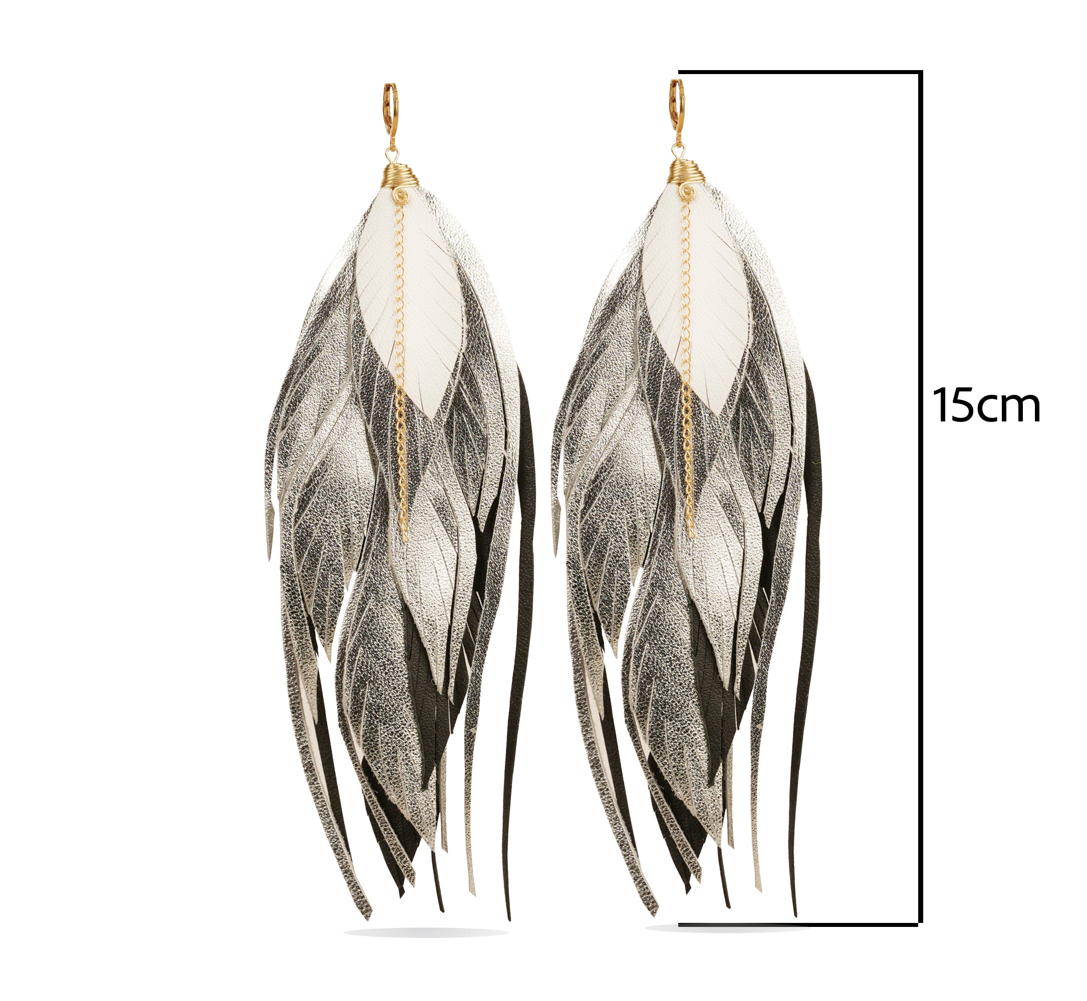 Aretes Maxi Raven Silver