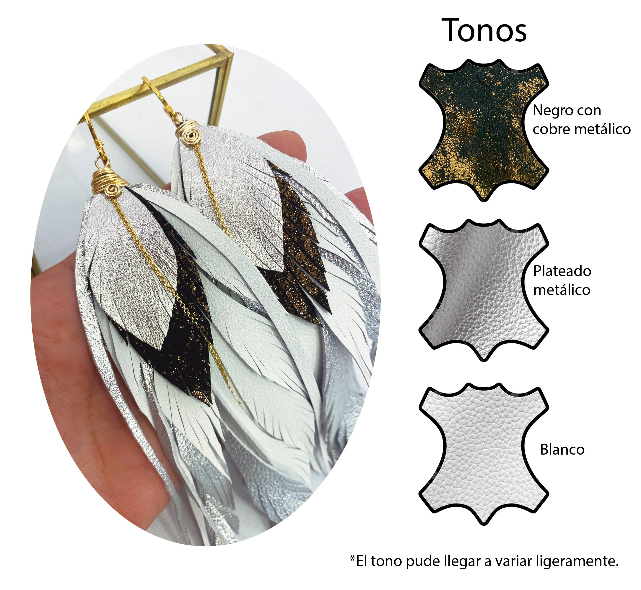 Aretes Maxi Silver White