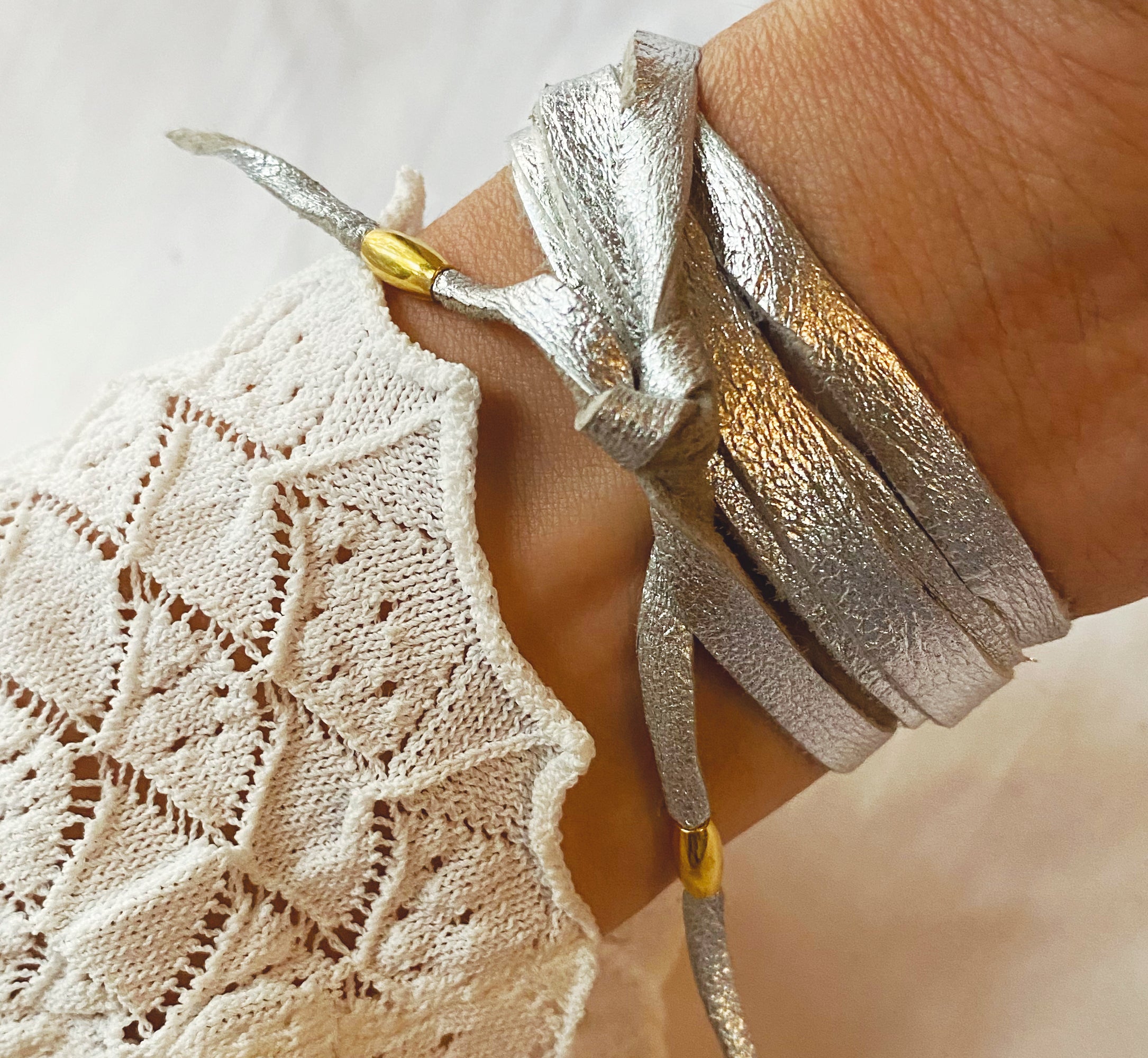 Pulsera Gratitud Plata