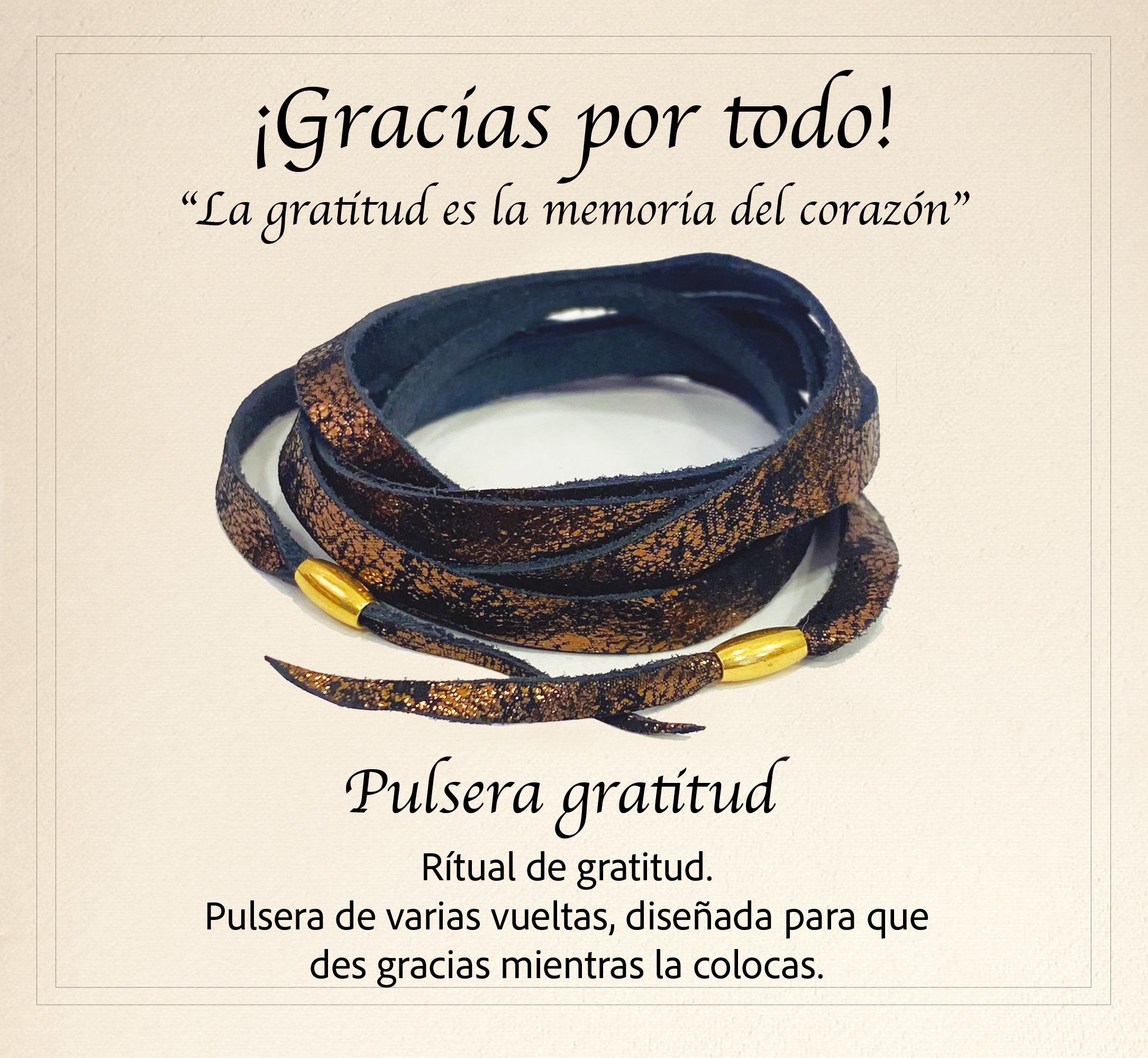 Pulsera Gratitud Cobre
