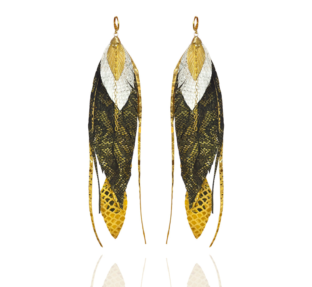 Aretes Maxi Animal Print