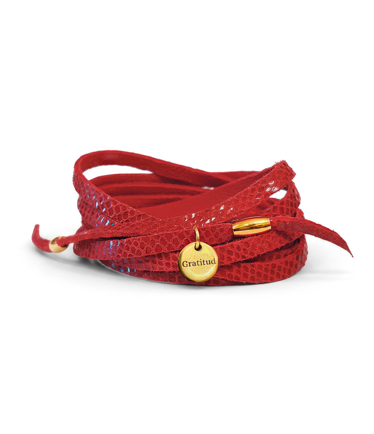Pulsera Gratitud Roja