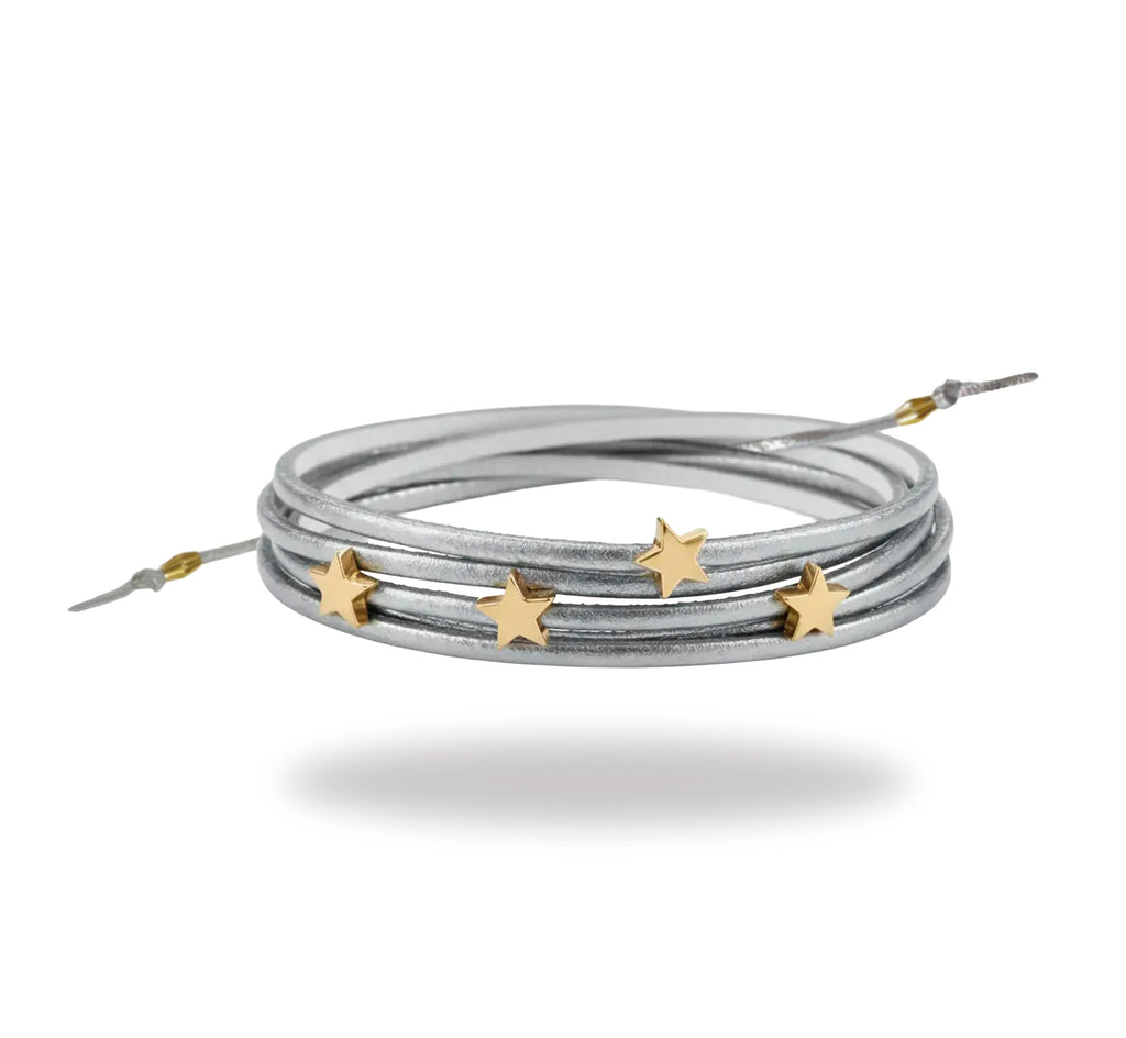 Pulsera Estrellas Plateada