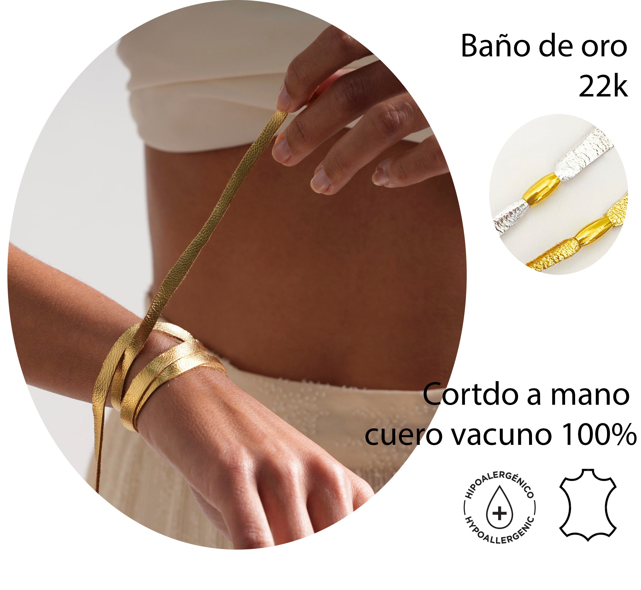 Pulsera Gratitud Dorada