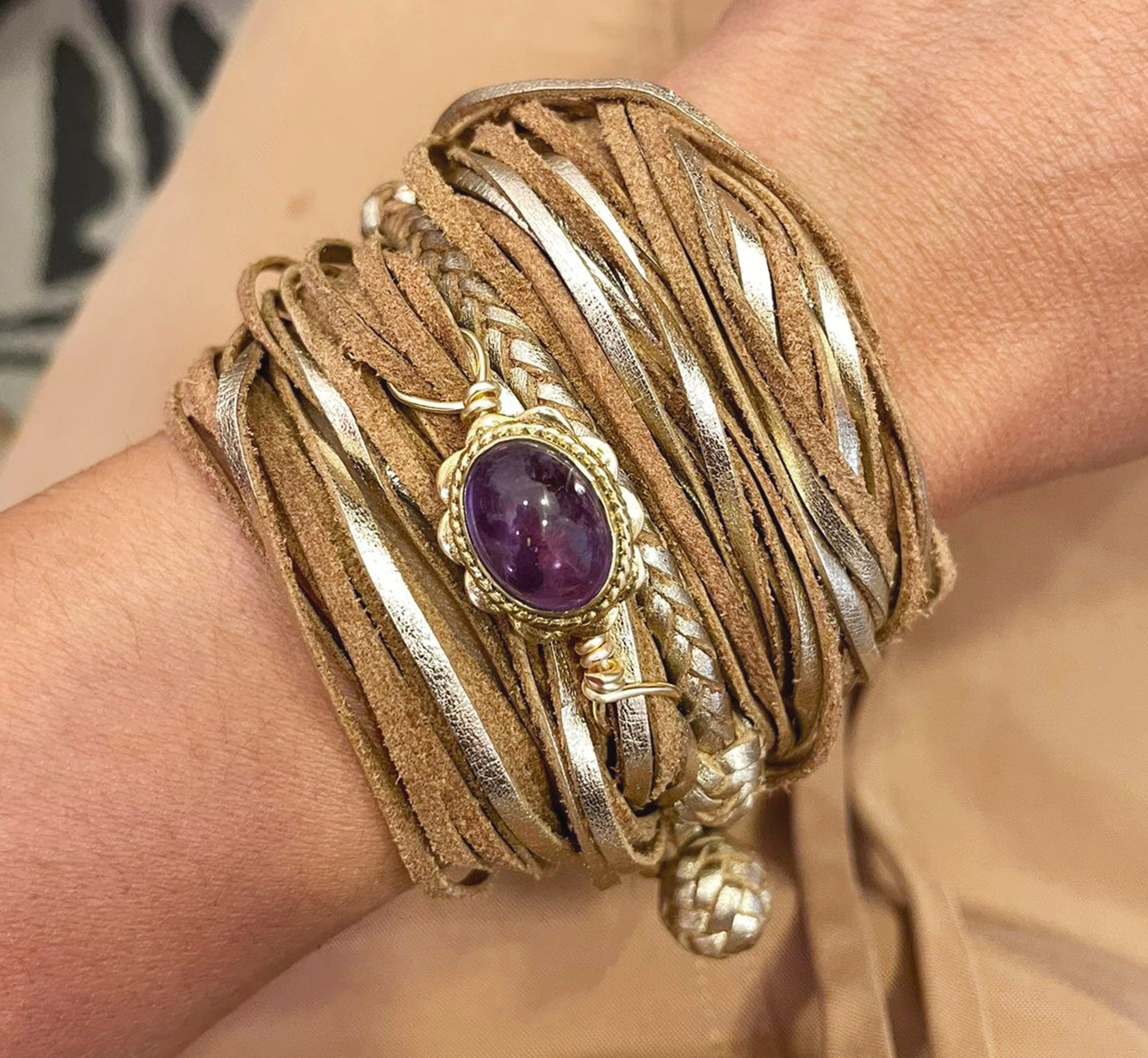 Pulsera Infinito con amatista