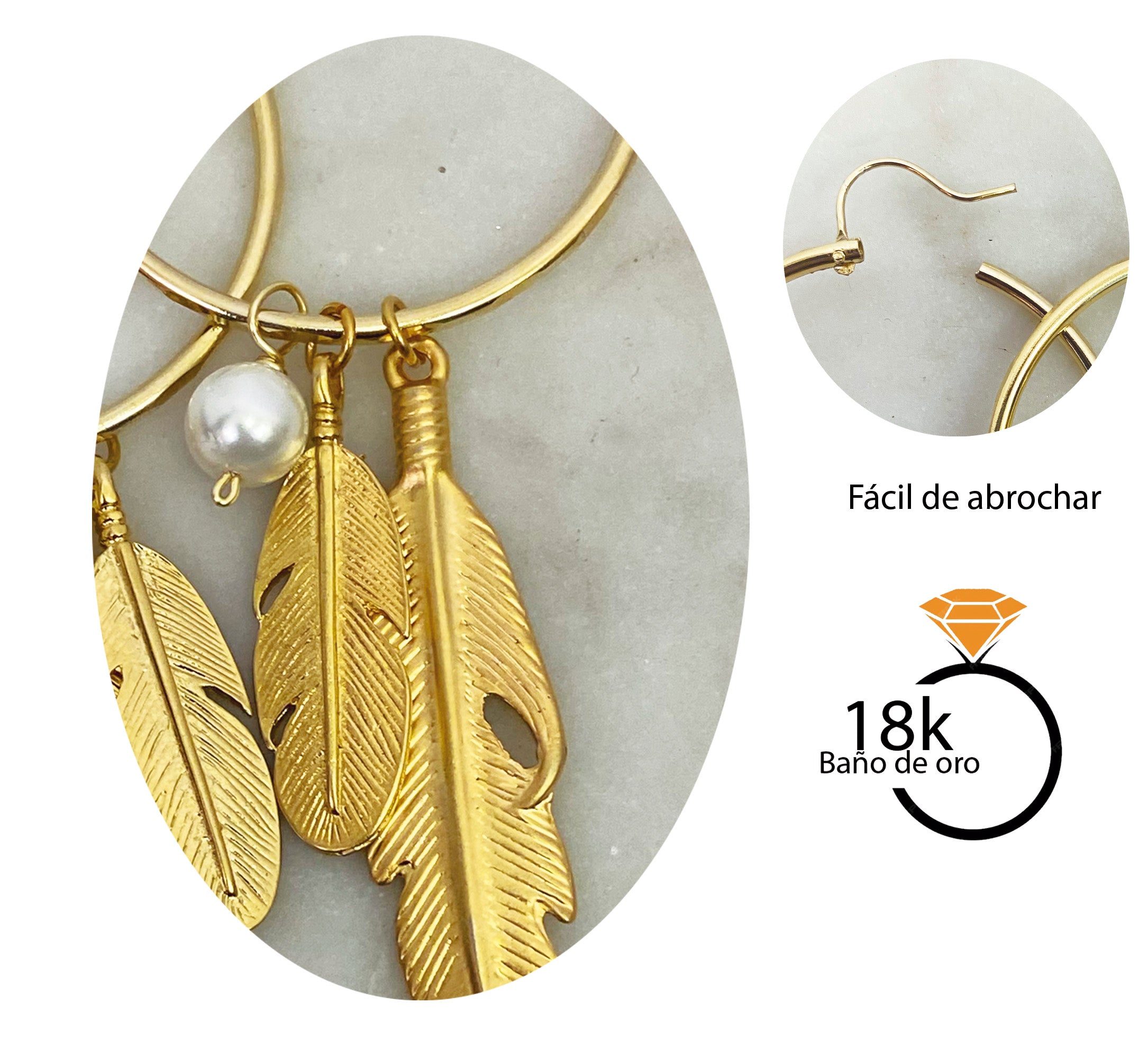 Arracadas Gypsy Pluma