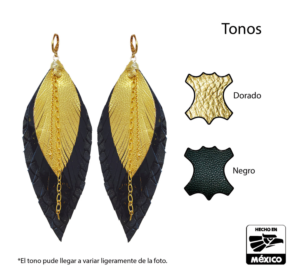 Aretes Zanate Negro
