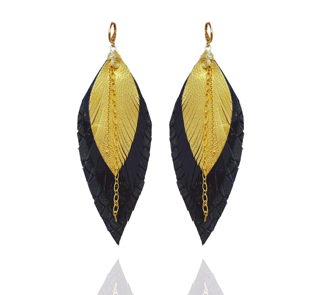 Aretes Zanate Negro