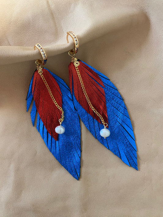 Aretes Gypsy electric blue