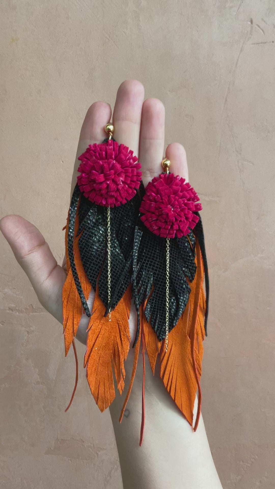 Aretes Mujeres Cempasúchil