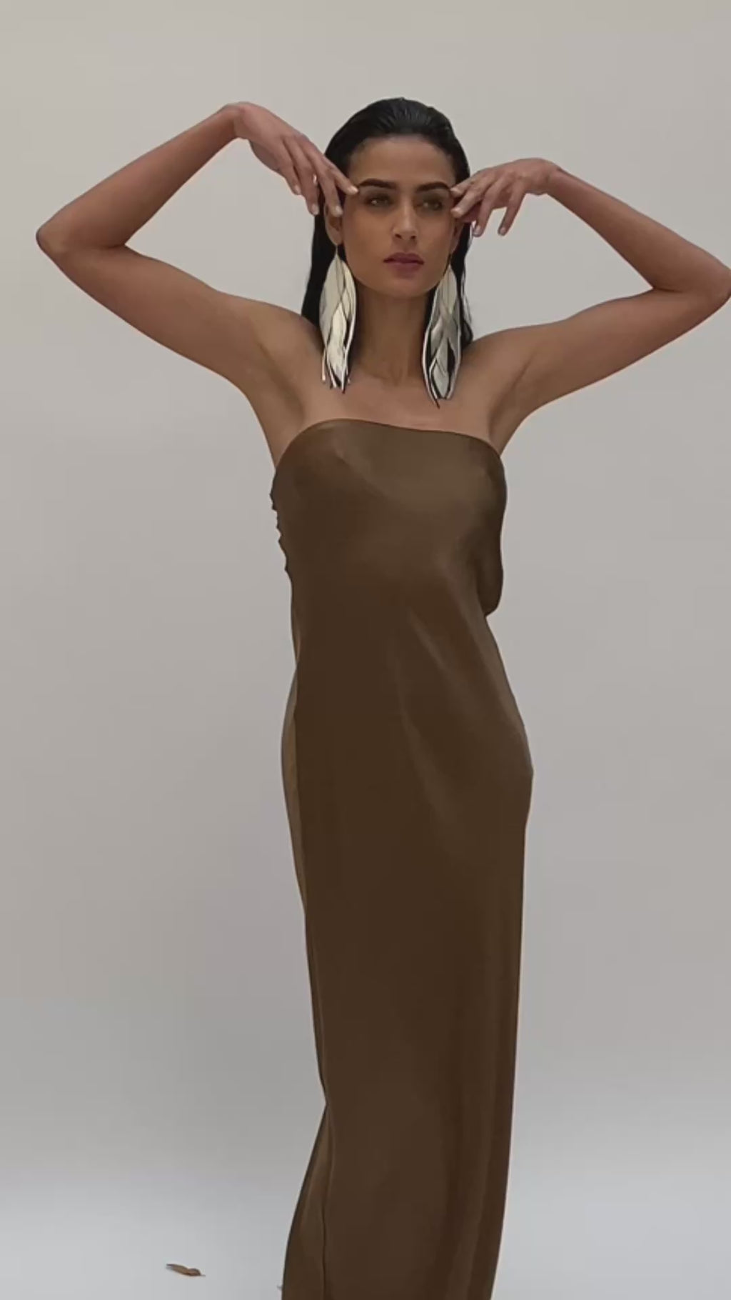 Aretes Maxi Raven Silver