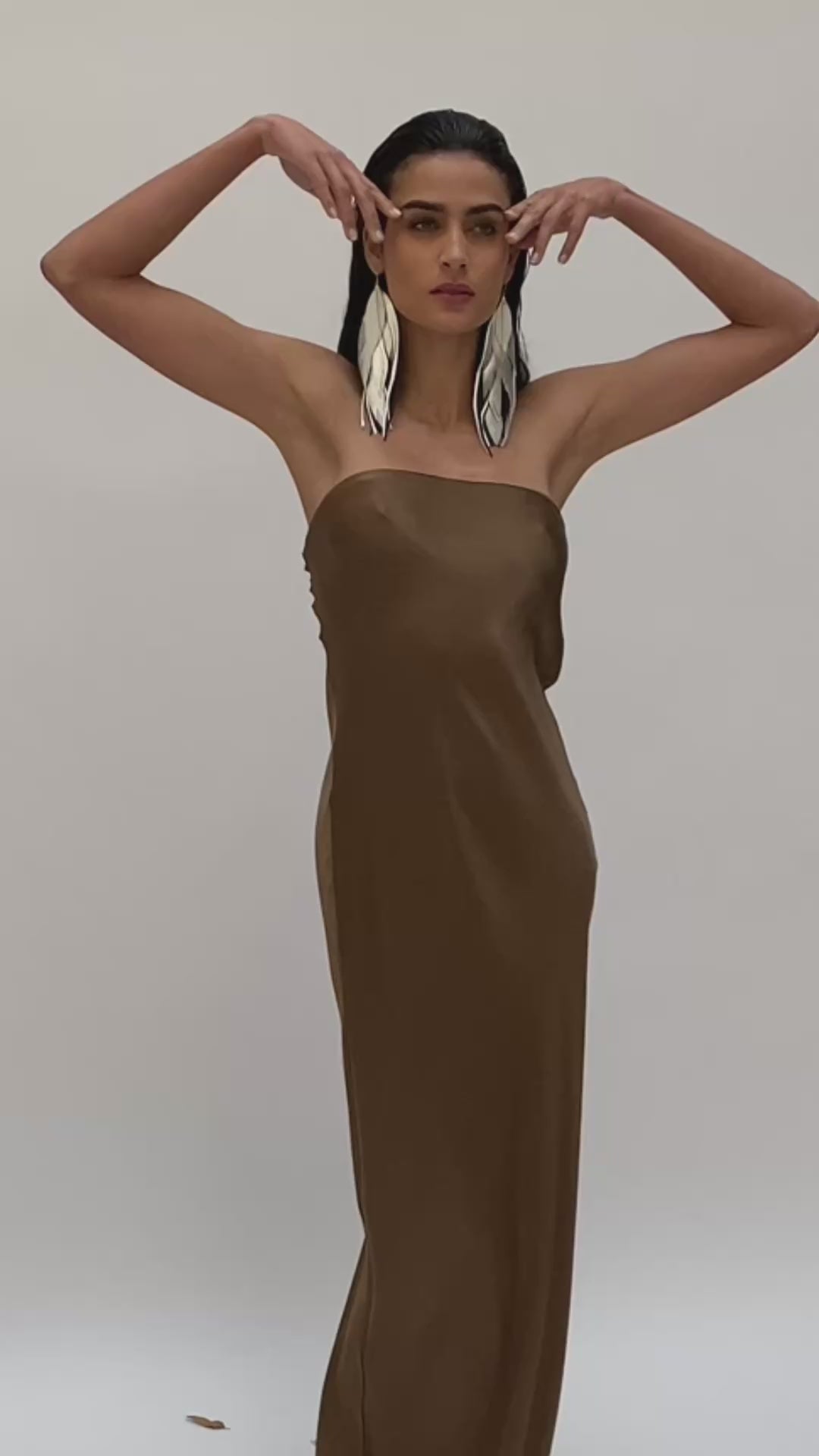 Aretes Maxi Raven Silver