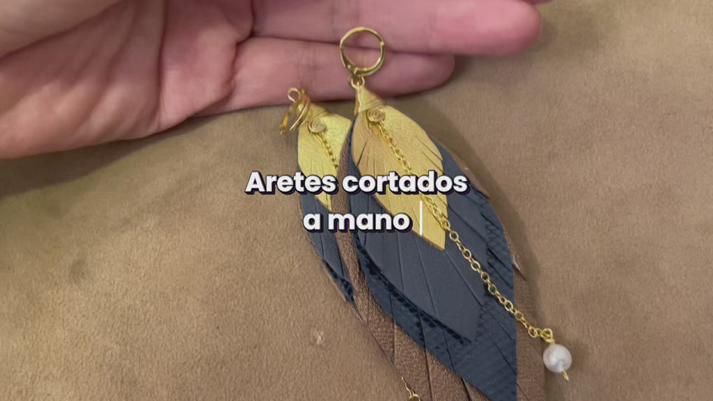 Aretes Mocha Medianos