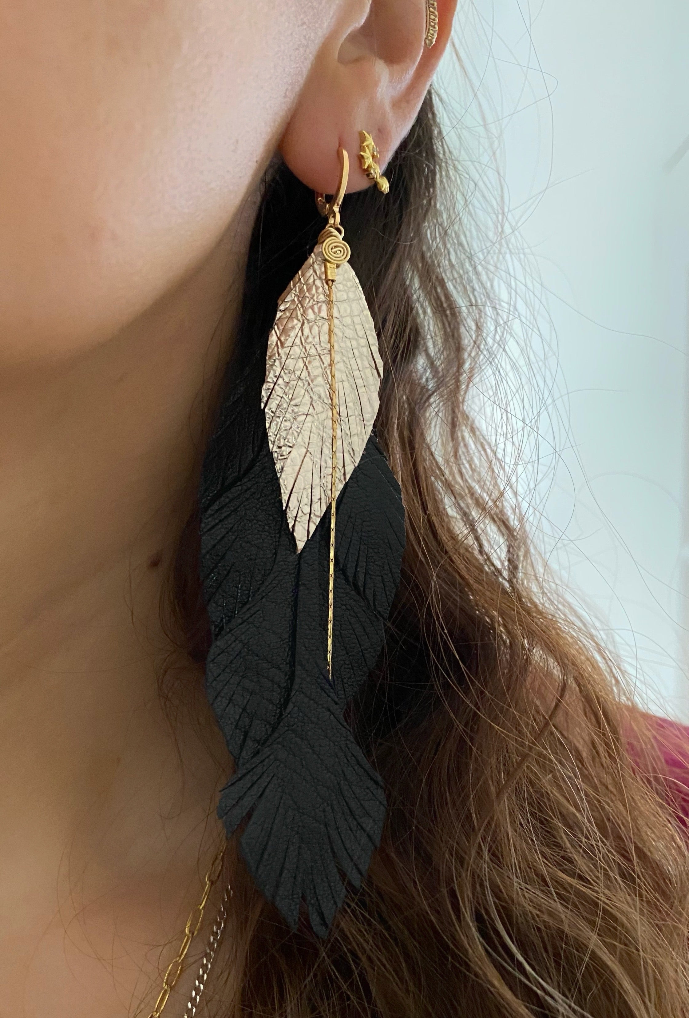 Aretes Pinto Negro
